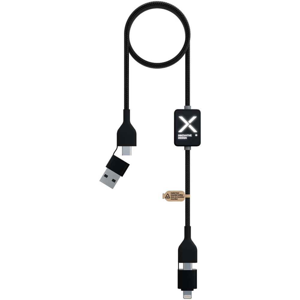 SCX.design C32 60 W switch oplaadkabel met oplichtend logo