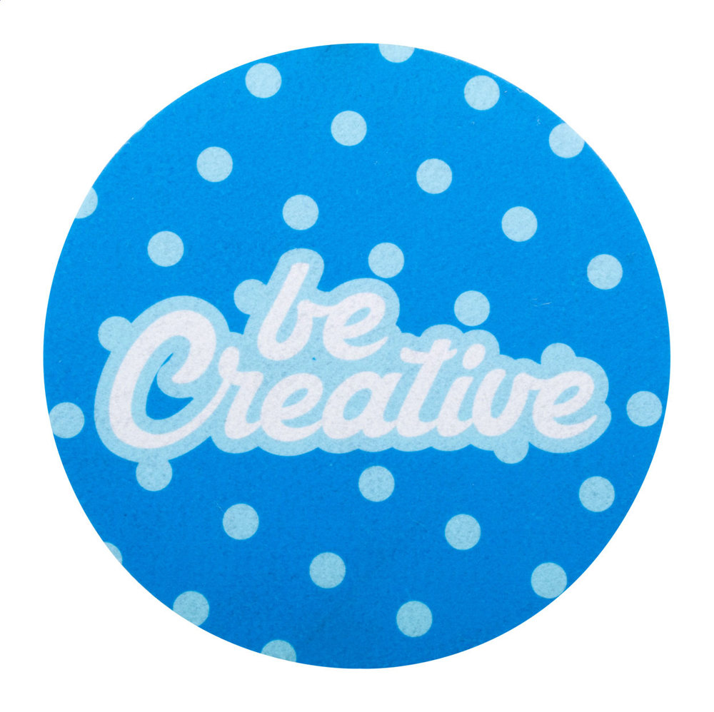 CreaFelt Cursor Round -  custom made RPET-muismat