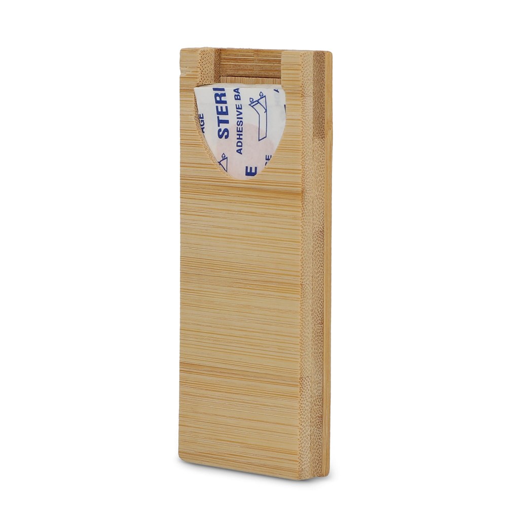 Pleisters in bamboo doosje