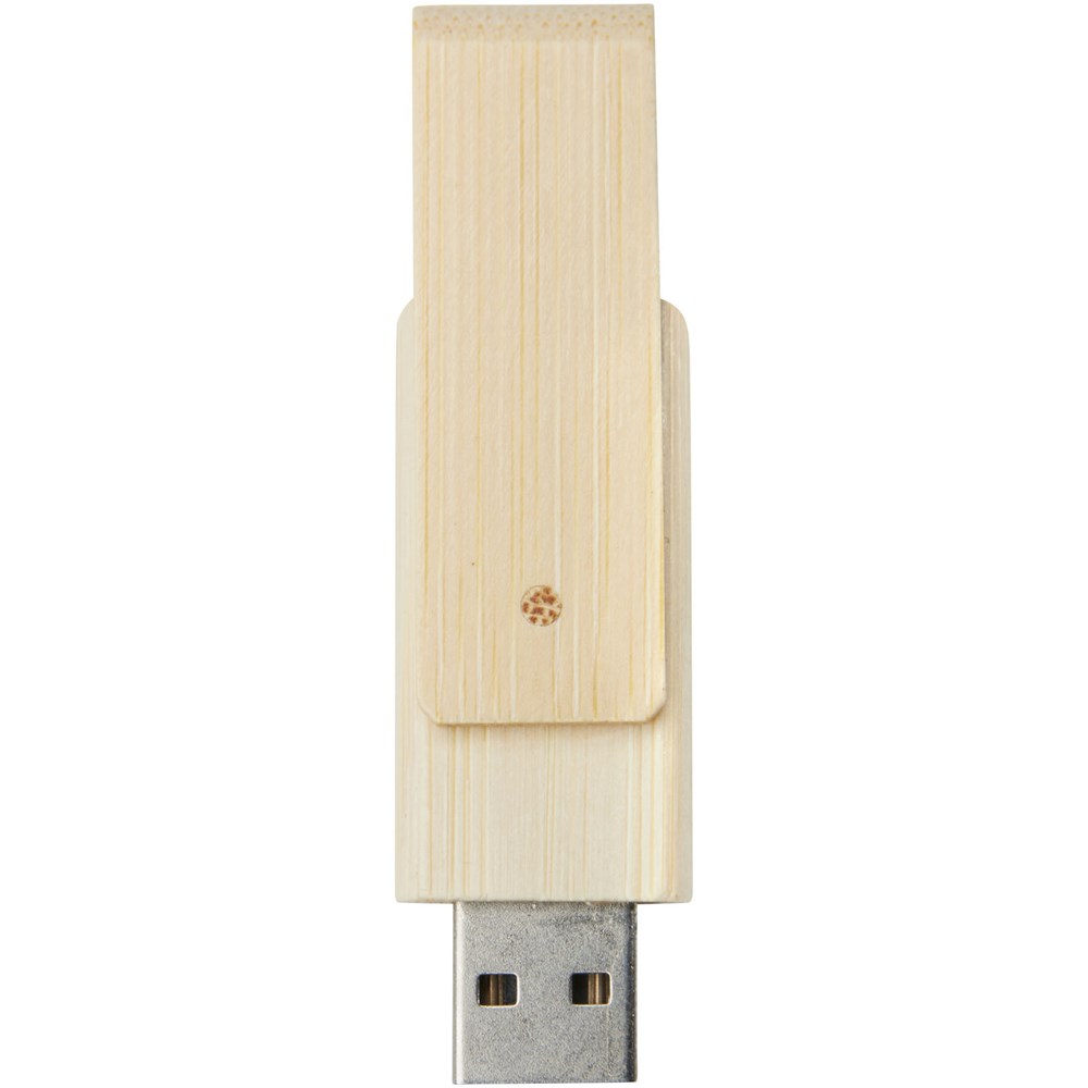 Rotate USB flashdrive van 16 GB van bamboe
