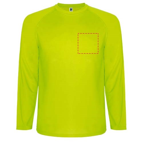 Montecarlo 150 g/m² heren sport t-shirt met lange mouwen
