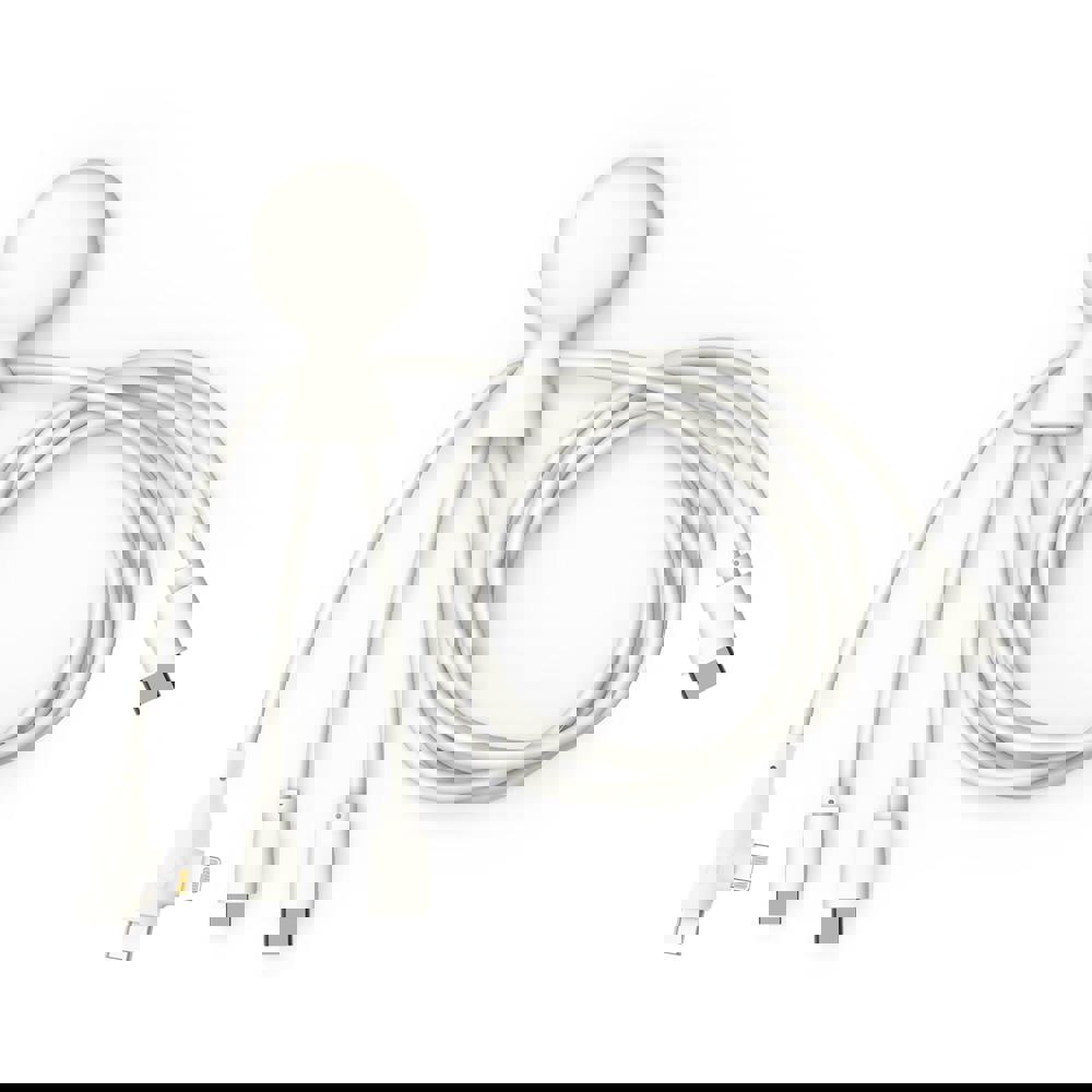 Xoopar Mr. Bio Long Multi Kabel USB-C 1 Meter  - Wit